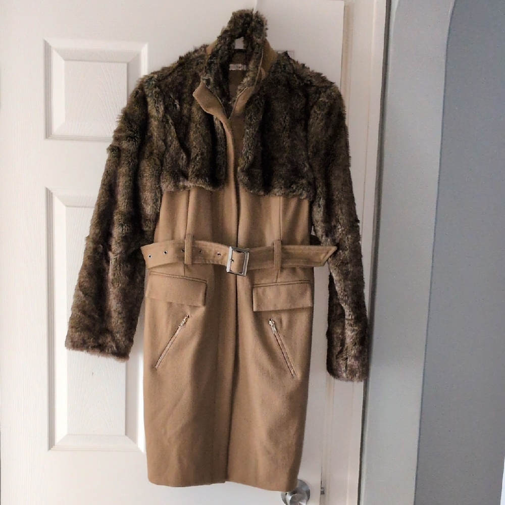 Hazel Tan and Brown Teddy Jacket